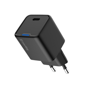 Зарядний пристрій мережевий Type-C PD 25W чорний GaN Mini ColorWay