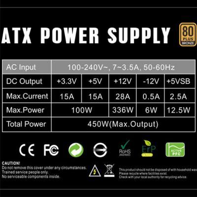 Блок живлення Gamemax 450W (GP-450) | Зображення 4