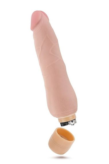 Вібратор реалістичний Blush Au Naturel Fabien на батарейках, тілесний Sex Aura | Зображення 2