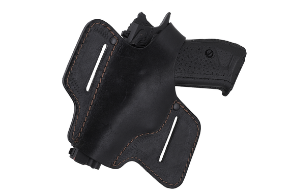 Кобура Форт-12 поясна не формована "метелик" (шкіра, чорна) MAS | Зображення 1