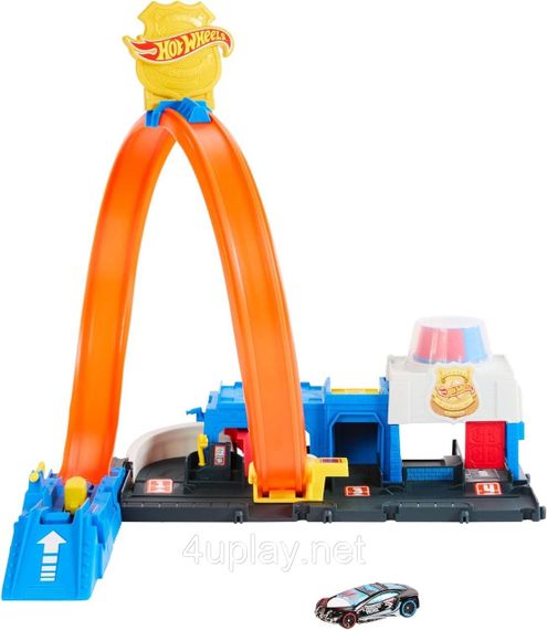 Трек Hot Wheels City Супер Поліцейський відділок з регульованою петлею та машинкою | Зображення 2