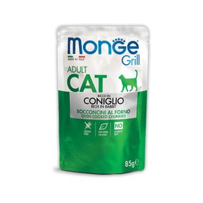 Корм Monge Cat Grill Wet Cognilio вологий із кроликом для дорослих котів 85 гр