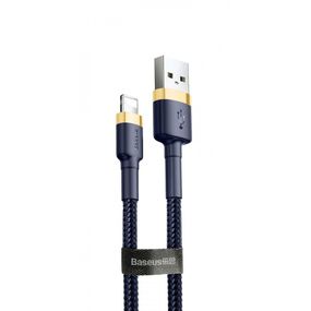 Кабель Baseus Cafule Lightning 1.5A (2m), Синій з золотим, 1.5 м