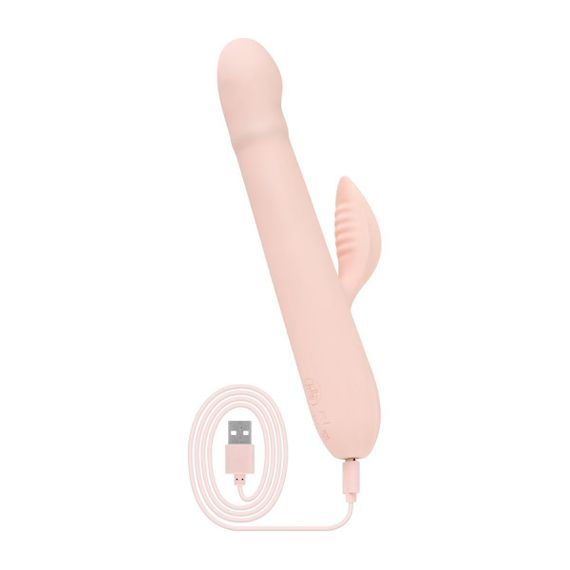 Вібратор-кролик Good Vibes Only - SHAI Thrusting Vibrator Soft Silicone - Pink sexstyle | Зображення 4