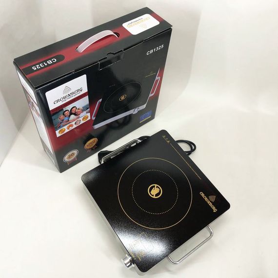 Електроплита кухонная Crownberg CB-1325, Електро плита інфрачервона, Комплектна JW-221 переносна електроплита