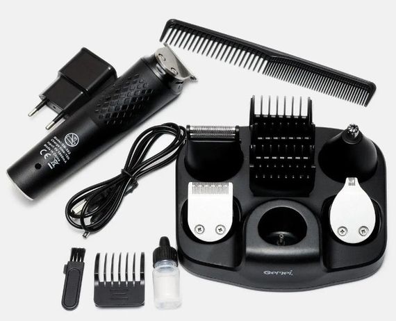 Универсальный мужской триммер Gemei GM-592 10в1 для бороды усов носа и тела машинка для стрижки | Зображення 3