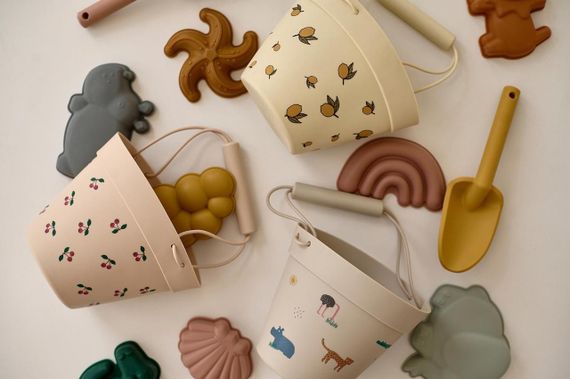 Набір іграшок для піску дитячий силіконовий Вишні | Зображення 1