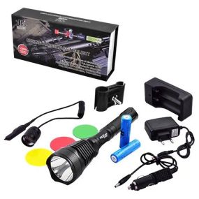 Світлодіодний ліхтар BL-2800-T6 50000W, тактичний ліхтар, ліхтар із кнопкою