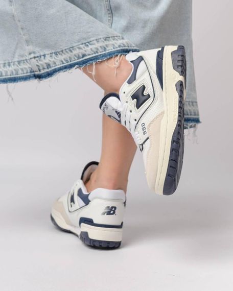 Кросівки жіночі N-ew 550 White Navy | Зображення 3