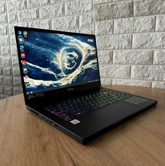 Ноутбук MSI Stealth 10UE 15,6" FHD IPS 240Hz i7 10750H 16Gb SSD 1Tb RTX 3060 Б/В | Зображення 1