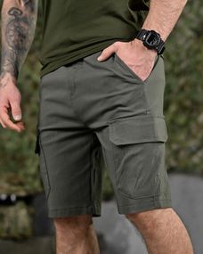 Міські стретч-шорти AHILES олива ДЛ6357