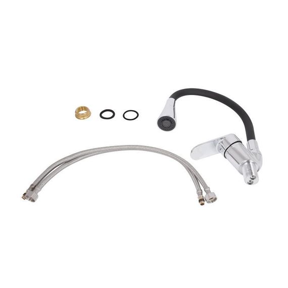 Змішувач для кухні Lidz Tani 008F3 з гнучким виливом (k40) LDTAN008F3BCR39484 Chrome/Black | Зображення 7