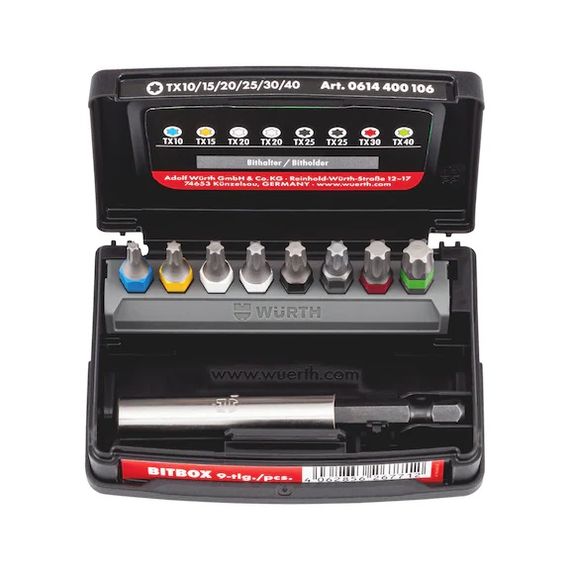 Набір біт 1/4IN, TX 10-40, 9 шт,