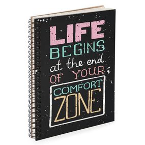 Скетчбук Life begins at the end of your comfort zone 18x21 см (BDP_17A025)