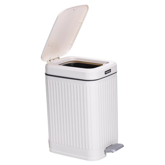 Відро для сміття з педаллю 5л відро для сміття з кришкою і педаллю Білий HP-45-11BE | Зображення 2