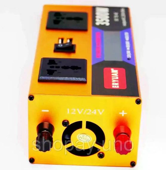 Преобразователь напряжения LCD SMART 3500W 12V/24V в 220V | Зображення 3