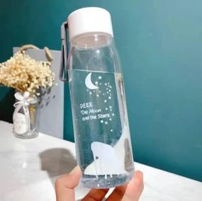 Компактная бутылка для воды 560 мл. Серая