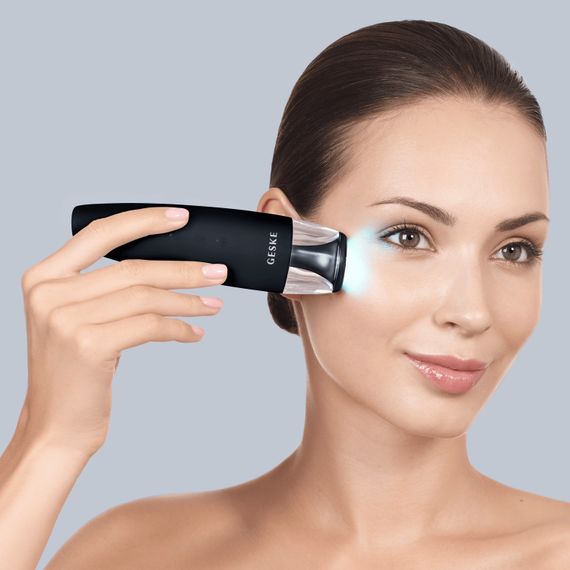 Антивіковий LED-випромінювач для відновлення шкіри обличчя GESKE Anti-Aging Skin Renewer 9в1 black | Зображення 3