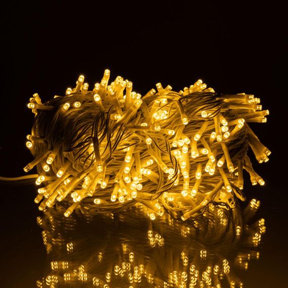 Гирлянда Рождественская фея уличная 50 м 500 LED белый провод Желтый CF500L50MWY | Зображення 1