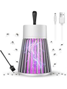 Ловушка-лампа от насекомых Mosquito killing Lamp YG-002  от USB с LED подсветкой Серая
