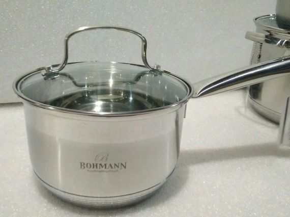 Набір кухонного посуду Bohmann BH-1908, 8 предметів нержавіюча сталь, для індукції | Зображення 5
