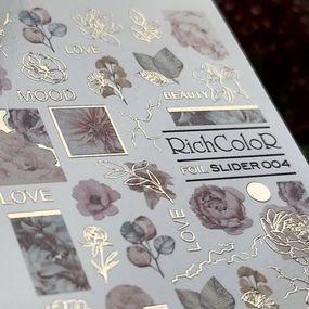 Фольгований слайдер RichColor 004 на водяній основі (6.5x9.5см)
