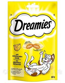 Лакомство для котов Dreamies Cat подушечки с сыром 60 г 037986
