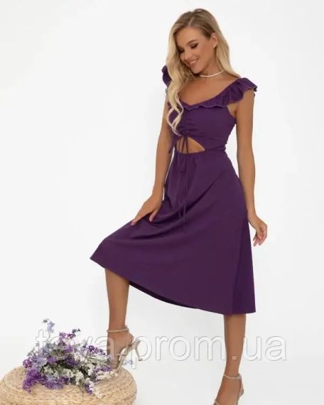 Плаття для жінок колір фіолетовий розмір M FI_000857 | Зображення 1
