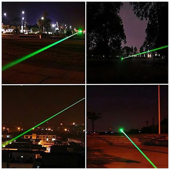 Лазерная указка с насадками Green Laser Pointer JD-303 | Указка лазерна | Лазерная указка RA-919 с насадками | Зображення 2