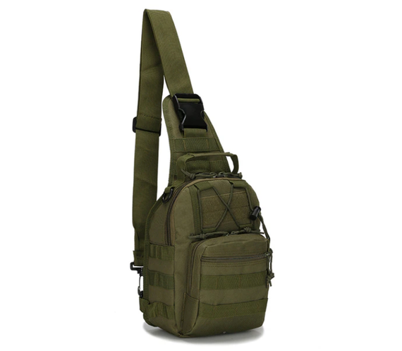 Тактична нагрудна сумка Primo Sling однолямкова через плече - Army Green | Зображення 1
