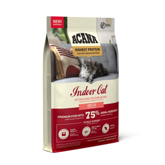 Сухий корм з куркою та рибою для домашніх котів Acana Highest Protein Indoor Cat, 4.5 кг | Зображення 2