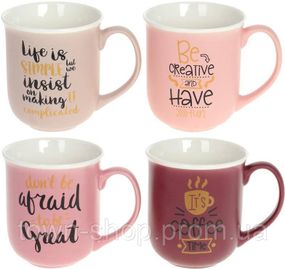 Кружка фарфоровая "Be Creative and have Fun" 380мл BD-905-212
