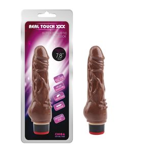 Класичний вібратор Chisa Real Touch XXX коричневий Sex Aura