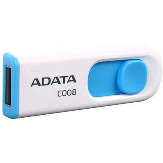 USB флеш накопичувач ADATA 32GB C008 White USB 2.0 (AC008-32G-RWE) | Зображення 1