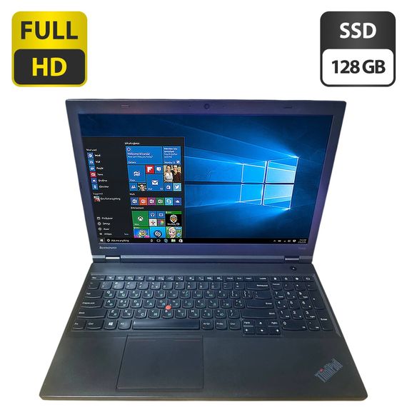 Ноутбук Lenovo ThinkPad T540p / 15.6" (1920x1080) IPS / Intel Core i5-4210M (2 (4) ядра по 2.6 - 3.2 GHz) / 8 GB DDR3 / 128 GB SSD / Intel HD Graphics 4600 / WebCam / DVD-ROM б/у