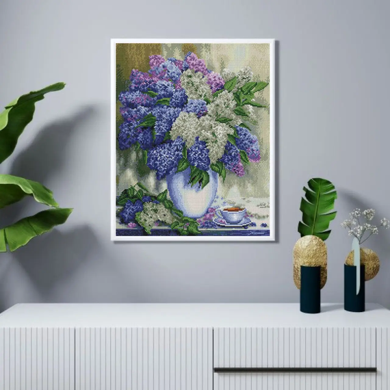 Алмазная мозаика Букет сирени 40х50 см ColorArt SP075 | Зображення 6