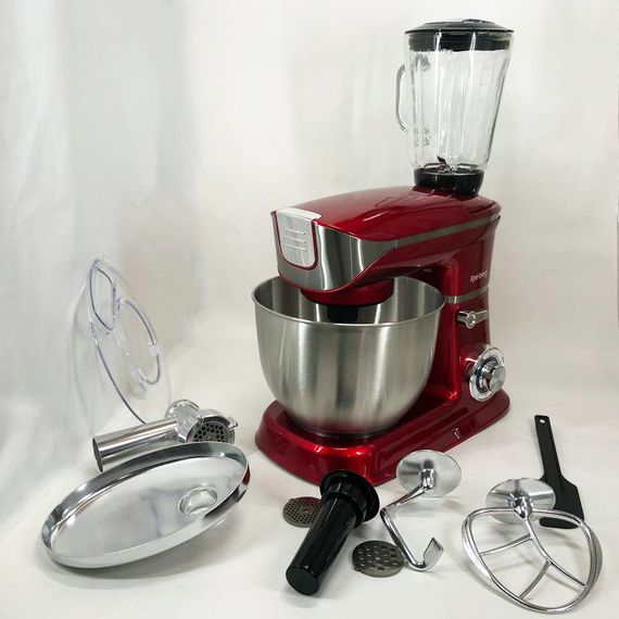 Многофункциональный кухонный комбайн Rainberg RB-8080 Тестомес, Мясорубка, Блендер, Мощный блендер WA-25 | Зображення 2