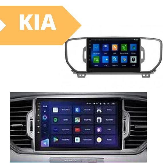 Штатная автомагнитола Kia Sportage KX5 2016-2018 (9") Android 10.1 (4/32) черная (MER-14118_5463) | Зображення 1