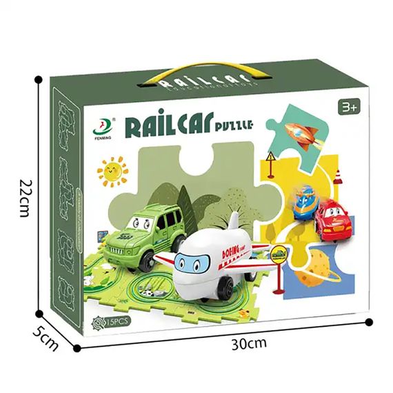Дитяча іграшка Puzzle Racer Grass (машинка та килимок пазл, 25 деталей) | Зображення 4