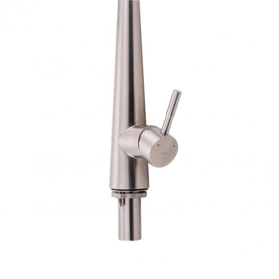 Смеситель для кухни Qtap Evicka с выдвижным изливом QTEVI91103UN Brushed Nickel PVD | Зображення 4