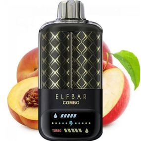 ELF BAR COMBO 25000. Переключение вкусов. Яблоко / Сочный Персик (Apple / Juicy Peach)
