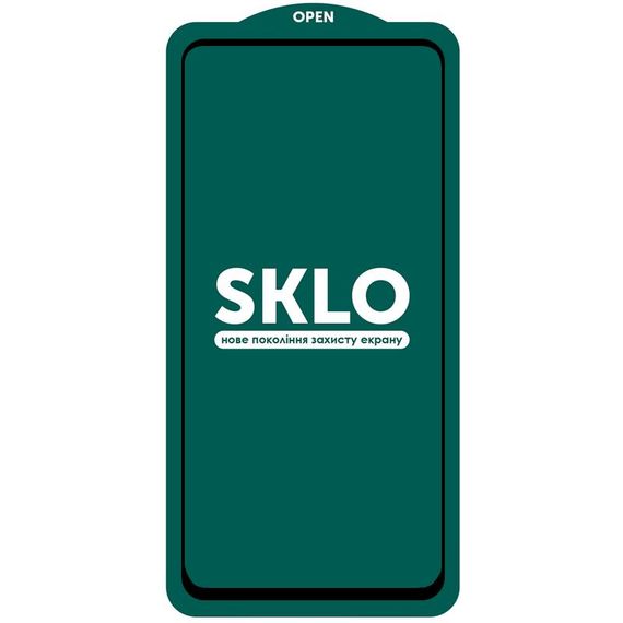 Захисне скло SKLO 5D (тех.пак) для Samsung Galaxy A07 / A07s / A06 / A08 Чорний