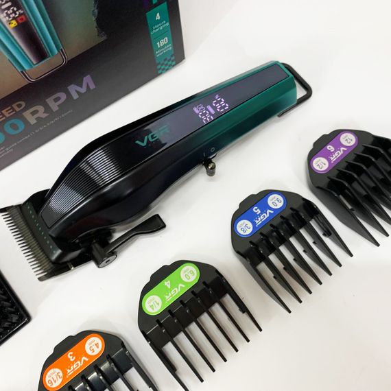 Акумуляторна машинка для стрижки VGR V-273 GREEN | Зображення 8