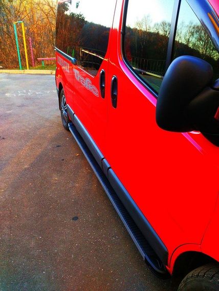 Бокові пороги Maya (2 шт., алюміній) Довга база для Opel Vivaro 2001-2015 рр | Зображення 7