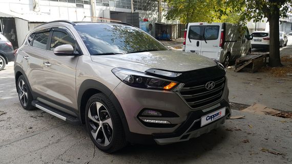Дефлектор капота (EuroCap) для Hyundai Tucson TL 2016-2021 гг | Зображення 4