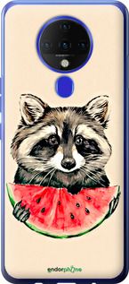 Чохол на Tecno Spark 6 KE7 Єнотик з кавуном "4605u-2418-2448"