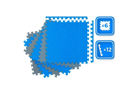 Килимок-пазл THUNDER PZ-04 60 х 60 блакитно-сірий (PZ-04) | Зображення 5