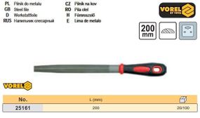Напилок слюсарний напівкруглий l=200 мм VOREL-25161