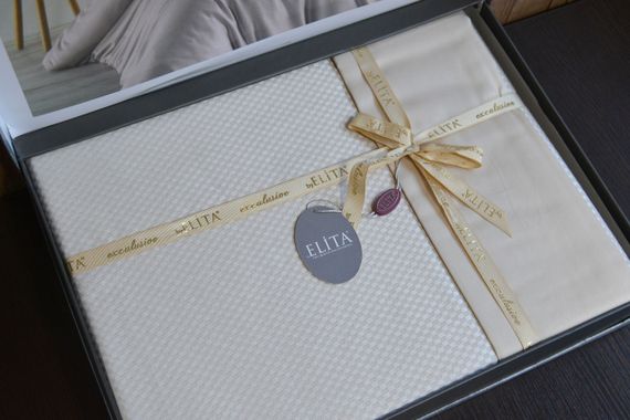 Постельное белье Elita Exclusive Jacquard Bamboo 200 х 220 см Bej | Зображення 3
