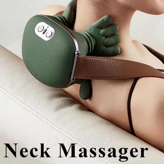 Электрический массажер для шеи и плеч Shoulders & Neck ∙ Профессиональный массажер Shoulders and Neck для спины и шеи с подогревом | Зображення 3